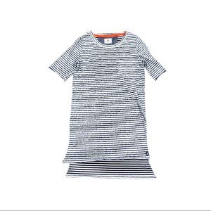 🌵 SPERRY Stripe Tunic Top Dropped Hem Split Side